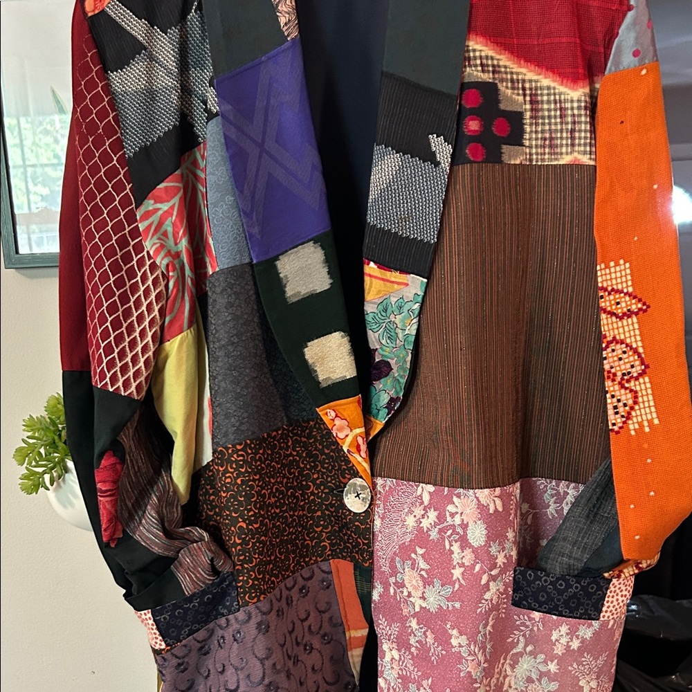 Patchwork Blazer - Multicolor - image 4